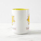 Du bist mein Sonnenschein Niedlicher Sonnentag Tasse (Zentrum)