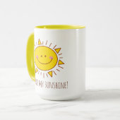 Du bist mein Sonnenschein Niedlicher Sonnentag Tasse (Vorderseite Links)