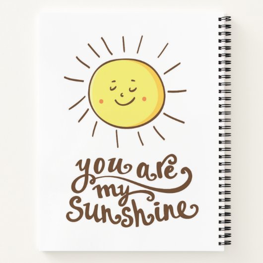 Du bist mein Sonnenschein Notizblock (Rückseite)