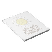 Du bist mein Sonnenschein Notizblock (angewinkelt)