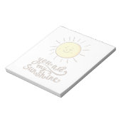 Du bist mein Sonnenschein Notizblock (Rotiert)