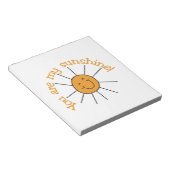 Du bist mein Sonnenschein Notizblock (angewinkelt)
