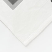 Du bist mein Sonnenschein, personalisiert grau/wei Fleecedecke (Ecke)