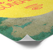 Du bist mein Sonnenschein Poster (Ecke)