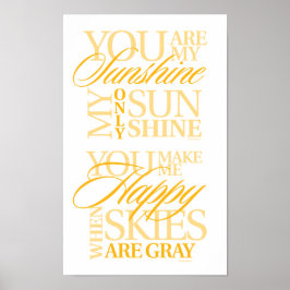 Du bist mein Sonnenschein Poster