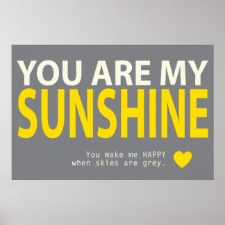 Du bist mein Sonnenschein Poster