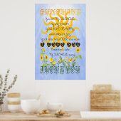 Du bist mein Sonnenschein. Poster (Küche)