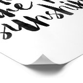 Du bist mein Sonnenschein Poster (Ecke)