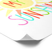 Du bist mein Sonnenschein Poster Happy Kids Kinder (Ecke)