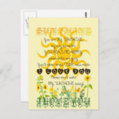 Du bist mein Sonnenschein... Postkarte (Vorne/Hinten)