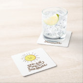 Du bist mein Sonnenschein Rechteckiger Pappuntersetzer (Vor Ort)