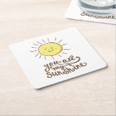 Du bist mein Sonnenschein Rechteckiger Pappuntersetzer (angewinkelt)