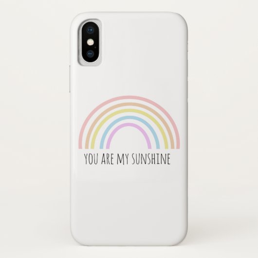 Du bist mein Sonnenschein Regenbogen Case-Mate iPhone Hülle (Rückseite)