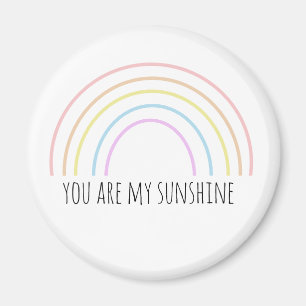 Du bist mein Sonnenschein Regenbogen Magnet