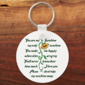 Du bist mein Sonnenschein Schlüsselanhänger (Vorderseite)