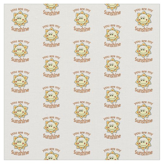 Du bist mein Sonnenschein Stoff (Nahaufnahme)