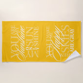 Du bist mein Sonnenschein Strandtuch (Vorderseite)