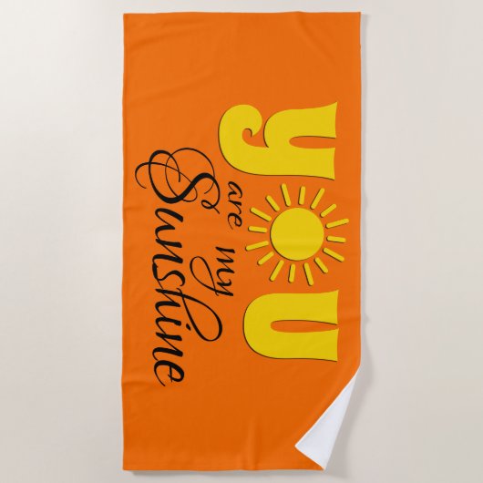 Du bist mein Sonnenschein Strandtuch (Vorderseite)