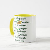 Du bist mein Sonnenschein Tasse (Vorderseite Links)