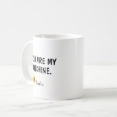 Du bist mein Sonnenschein Tochtergeschenk Kaffeetasse (Vorderseite Links)