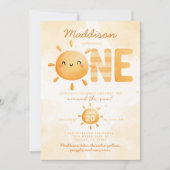 Du bist mein Sonnenschein und verwandelst ein 1. G Einladung (Vorderseite)