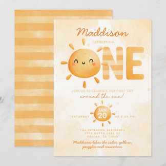 Du bist mein Sonnenschein und verwandelst ein 1. G Einladung