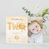 Du bist mein Sonnenschein und verwandelst zwei 2. Einladung (Stehend Vorderseite)