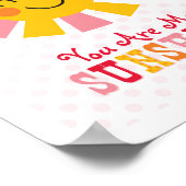 Du bist mein Sonnenschein-Wall-Art-Poster Poster (Ecke)