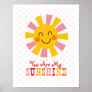 Du bist mein Sonnenschein-Wall-Art-Poster Poster