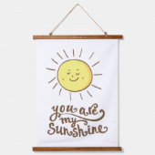 Du bist mein Sonnenschein Wandteppich Mit Holzrahmen (Vorderseite)