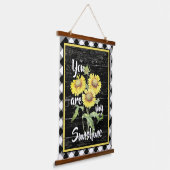 Du bist mein Sonnenschein Wandteppich Mit Holzrahmen (Gewinkelt)