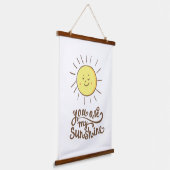 Du bist mein Sonnenschein Wandteppich Mit Holzrahmen (Gewinkelt)