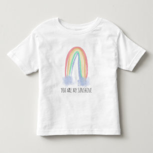 Du bist mein Sonnenschein Wasserfarbe gemalter Reg Kleinkind T-shirt