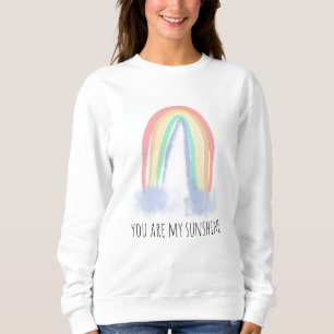 Du bist mein Sonnenschein Wasserfarbe gemalter Reg Sweatshirt