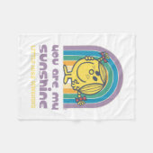 Du bist mein Sonnenscheinbogen Fleecedecke (Vorderseite (Horizontal))