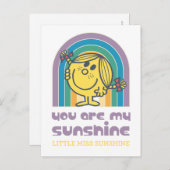 Du bist mein Sonnenscheinbogen Postkarte (Vorne/Hinten)