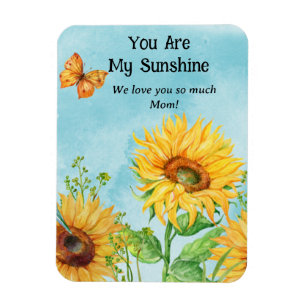DU BIST MEIN SONNENSCHIN SONNENBLUME MAGNET (Perso