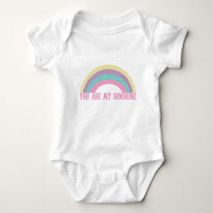 Du bist mein Sonnenschutzjunges, Regenbogen Baby Strampler