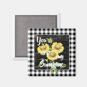 Du bist mein Sonnenschutzmagnet Magnet (Vorderseite/Rückseite)