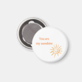 Du bist mein Sonnenschutzmagnet Magnet (Vorderseite/Rückseite)
