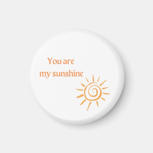 Du bist mein Sonnenschutzmagnet Magnet (Vorne)