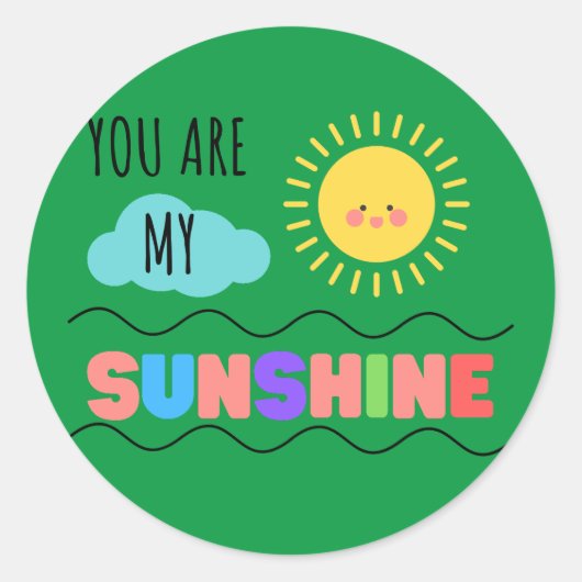 Du bist mein Sonnenschutzmittel Runder Aufkleber (Vorderseite)