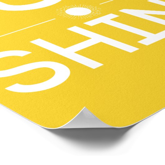 Du bist mein Sonnenschutzposter Poster (Ecke)