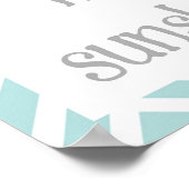 Du bist mein Sonnenschutzposter Poster (Ecke)