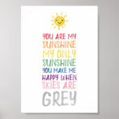 Du bist mein Sonnenschutzposter Poster (Vorne)