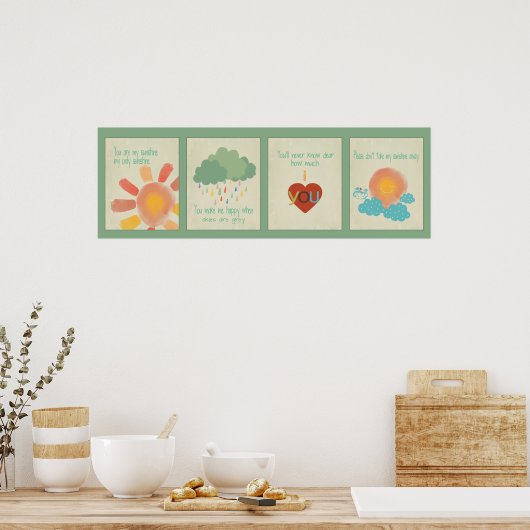 Du bist mein Sonnenschutzposter Poster (Küche)