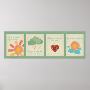 Du bist mein Sonnenschutzposter Poster