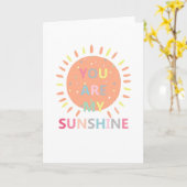 Du bist mein Sonnentag-Valentinstag Karte (Gelbe Blume)