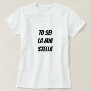 Du bist mein Stern im italienischen T - Shirt