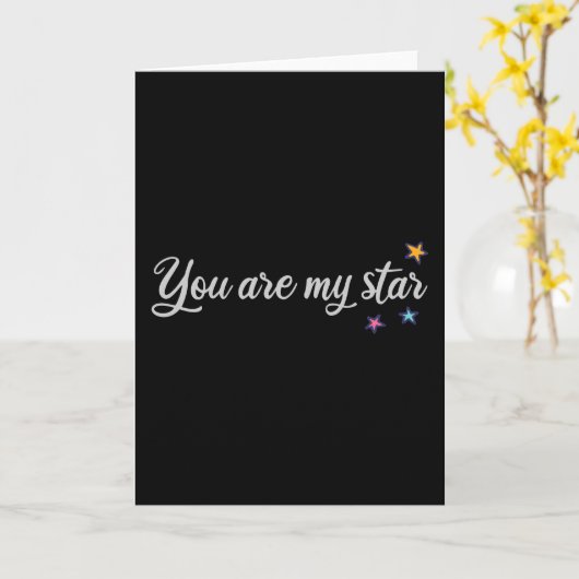 Du bist mein Stern Karte (Gelbe Blume)